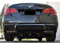 BMW 5 серия F10/F11 2010–2016 гг. Задний диффузор DPT V-2 (для M-Performance, Черный Глянец) фото 1