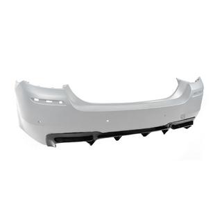 Задний диффузор DPT V-2 (для M-Performance, Черный Глянец) BMW 5 серия F10/F11 2010–2016 гг. фото 2