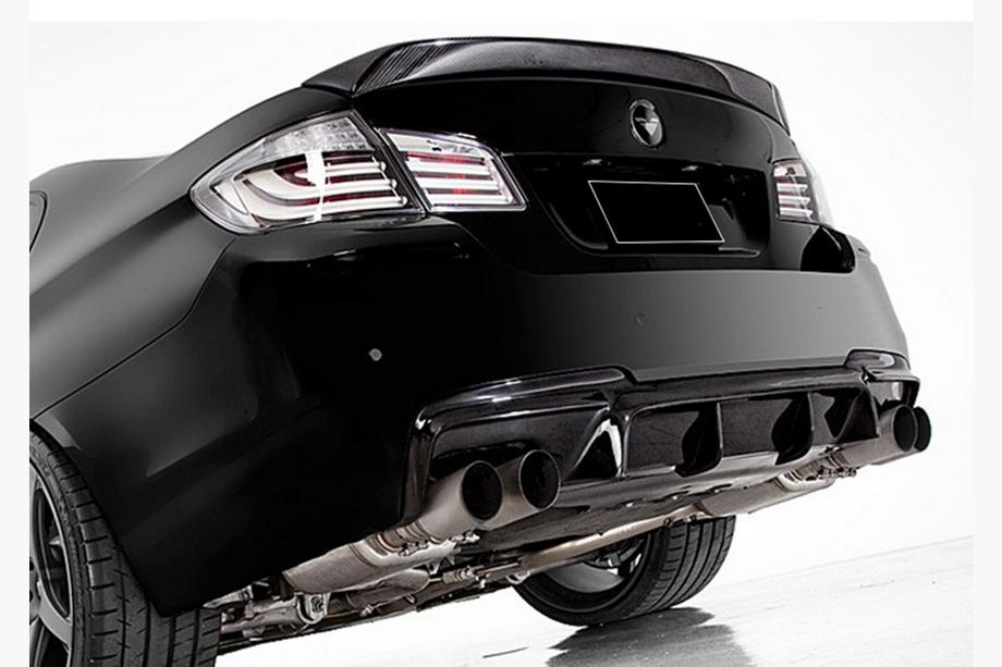 BMW 5 серия F10/F11 2010–2016 гг. Задний диффузор DPT V-2 (для M-Performance, Черный Глянец) Фото 3