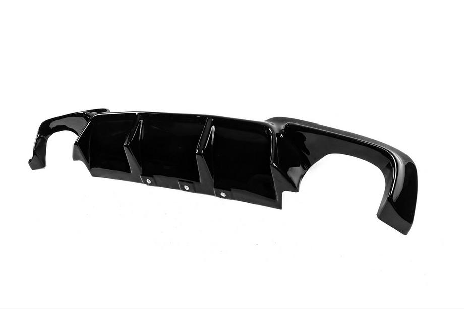 BMW 5 серия F10/F11 2010–2016 гг. Задний диффузор DPT V-2 (для M-Performance, Черный Глянец) Фото 14