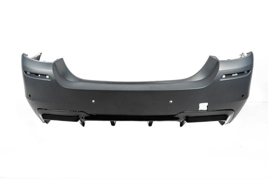 BMW 5 серия F10/F11 2010–2016 гг. Задний диффузор DPT V-2 (для M-Performance, Черный Глянец) Фото 15