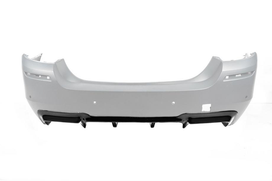 BMW 5 серия F10/F11 2010–2016 гг. Задний диффузор DPT V-2 (для M-Performance, Черный Глянец) Фото 11