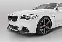 BMW 5 серия F10/F11 2010–2016 гг. Передний Спойлер DPT Lip V-3 (Для M-Performance, Черный Глянец) фото 1