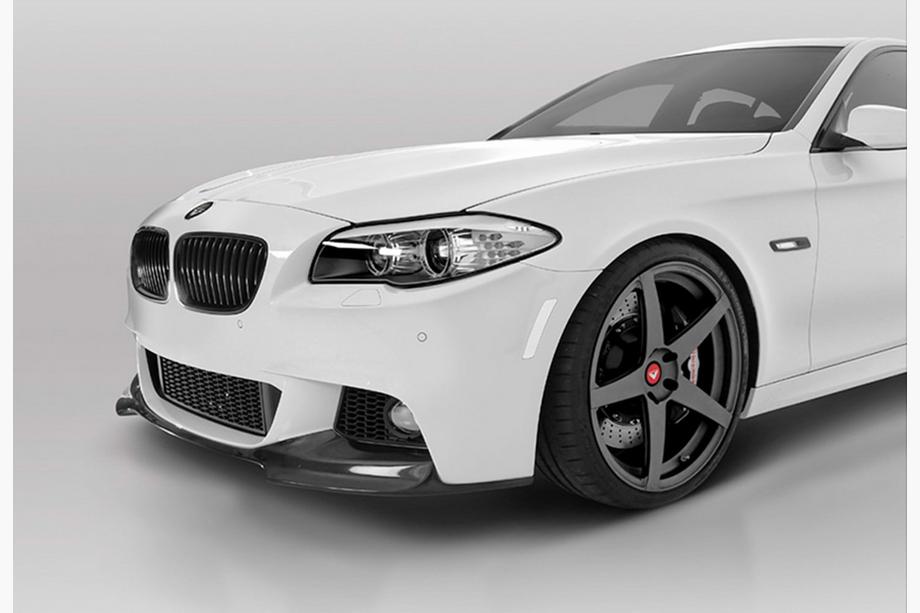 BMW 5 серия F10/F11 2010–2016 гг. Передний Спойлер DPT Lip V-3 (Для M-Performance, Черный Глянец) Image