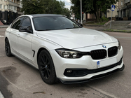 BMW 3 серия F30/F31 2012-2019 гг. Накладка на передний бампер DPT Lip для стоковой версии (2015-2018, черный глянец) фото 1