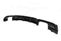 BMW 3 серия F30/F31 2012-2019 гг. Задний диффузор DPT V-2 (для M Performance, Черный Глянец) фото 3