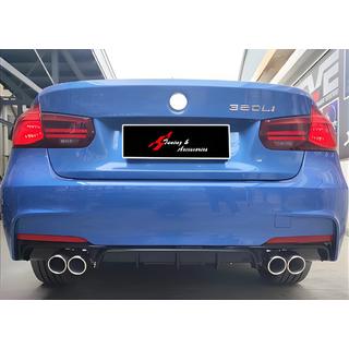 Задний диффузор DPT V-2 (для M Performance, Черный Глянец) BMW 3 серия F30/F31 2012-2019 гг. фото 1