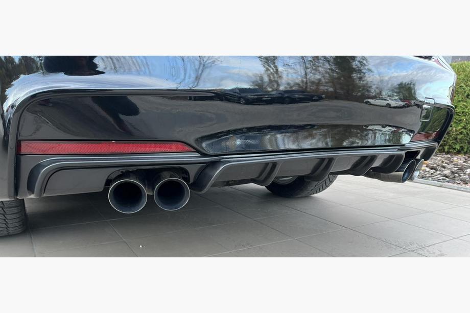 BMW 3 серия F30/F31 2012-2019 гг. Задний диффузор DPT V-3 (для M Performance, Черный Глянец) Image
