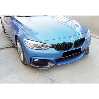 Накладка на передний бампер DPT Flap V-1 (для M-Technic, черный глянец) BMW 4 серия F32/F33/F36 2012-2020 гг. фото 4
