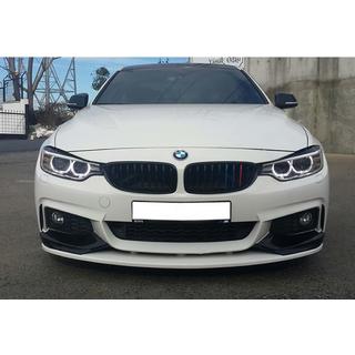 Накладка на передний бампер DPT Flap V-3 (для M-Sport, черный глянец) BMW 4 серия F32/F33/F36 2012-2020 гг. фото 4
