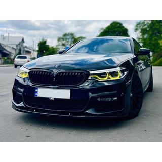 Передняя губа бампера DPT Lip V1 для M-Performance 2017-2020, Черный Глянец BMW 5 серия G30/G31 2017–2023 гг. фото 3