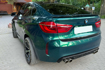 BMW X6 F16 2014-2019 гг. Спойлер DPT (Черный Глянец) фото 3