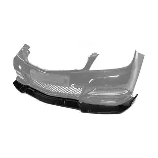 Передний Лип-Спойлер DPT V1 (2011-2015, Черный Глянец) Mercedes C-class W204 2007-2015 гг. фото 2