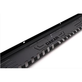 Боковые пороги Dakar V1 без LED (2019+, 2 шт, металл) Mitsubishi L200 2015-2024 гг. фото 2