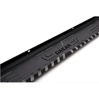 Боковые пороги Dakar V1 без LED (2019+, 2 шт, металл) фото 2