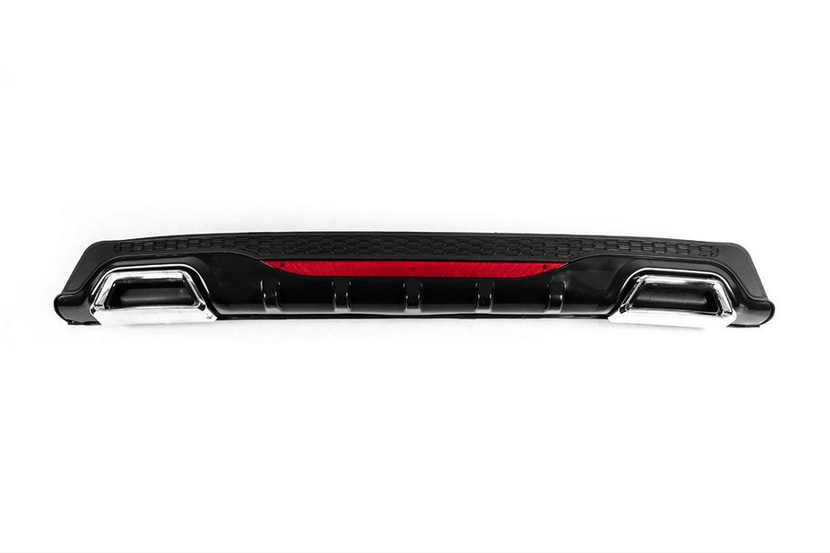 Универсальный Задний Диффузор DPT AMG Style V-3 (ABS) (Черный Глянец) Image