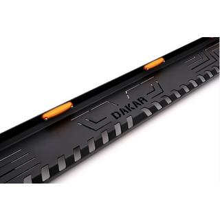 Боковые Подножки Dakar V1 с LED (2019+, 2 шт, металл) Mitsubishi L200 2015-2024 гг. фото 2