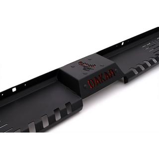 Боковые пороги Dakar V2 без LED (2015-2019, 2 шт, металл) Mitsubishi L200 2015-2024 гг. фото 2