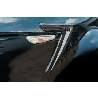 Универсальные боковые воздухозаборники DPT V-3 (ABS) (2шт) (черный глянец) фото 3