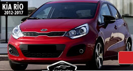 Kia Rio 2012-2017 гг. Накладки на Зеркала BMW-Style (с Поворотником, 2 шт) фото 7