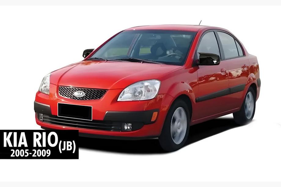 Kia Rio 2005-2011 гг. Накладки на Зеркала BMW-Style (2005-2009, 2 шт) Фото 4