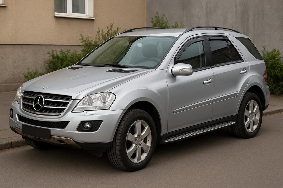 Mercedes ML W164 2005-2011 гг. Вставные дефлекторы окон (4 шт, Esa) Image