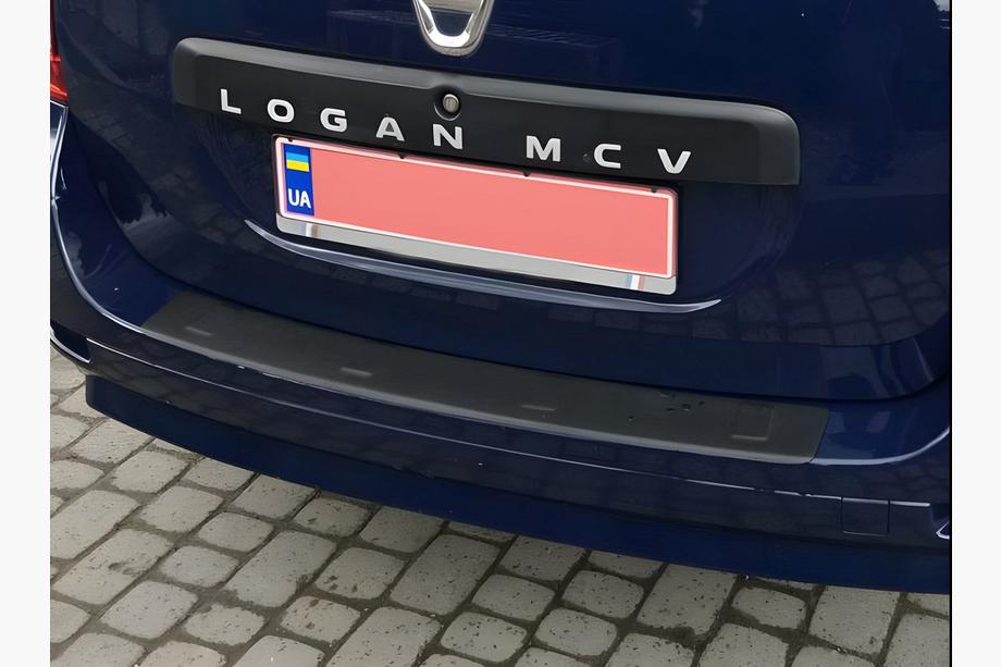 Renault Logan MCV 2013-2022 гг. Накладка на задний бампер (ABS, Esa) Image