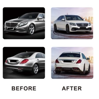 Комплект обвеса рестайлинг S63 AMG-2018 Mercedes S-сlass W222 2013-2022 гг. фото 1