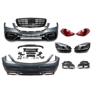 Комплект обвеса рестайлинг S63 AMG-2018 Mercedes S-сlass W222 2013-2022 гг. фото 2