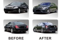 Mercedes S-class W221 2005-2013 гг. Комплект рестайлинга в W222 AMG S63 фото 4