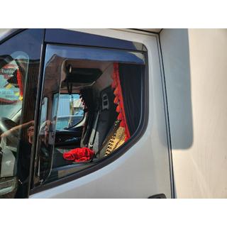 Вставные ветровики на окна (тонированные, 2 шт., Cagatay) Iveco Daily 2014- гг. фото 1