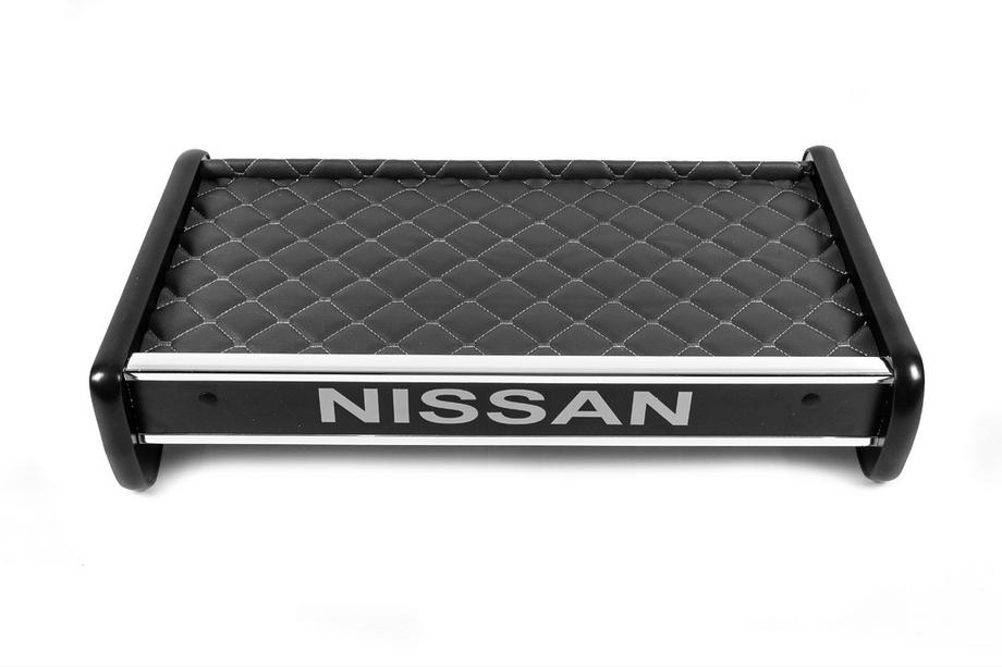 Nissan Primastar 2002-2014 гг. Полка на панель (2001-2010, Серая с серой строчкой) Image