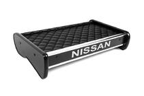 Nissan Primastar 2002-2014 гг. Полка на панель (2001-2010, Черная с черной строчкой) фото 3