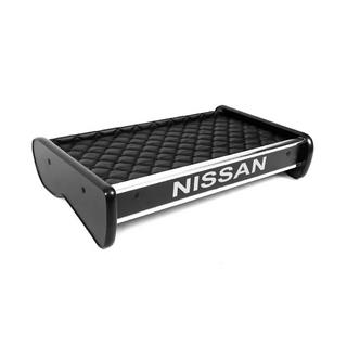 Полка на панель (2001-2010, Черная с черной строчкой) Nissan Primastar 2002-2014 гг. фото 3