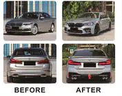 BMW 5 серия G30/G31 2017–2023 гг. Комплект рестайлинга с капотом и крыльями (для M5 Competition 2021) фото 3