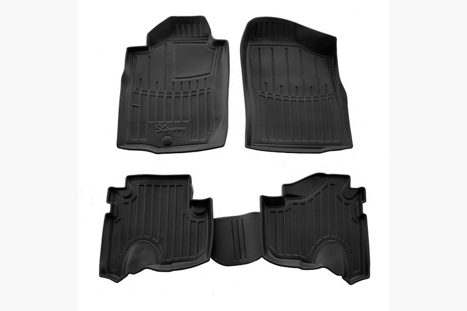Toyota Land Cruiser 90 Prado 1996-2002 гг. Резиновые коврики Stingray 3D (4 шт) Image