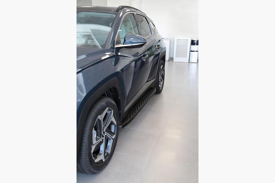 Hyundai Tucson NX4 2021- гг. Боковые Подножки Shining Black (2 шт., Алюминий) Фото 3