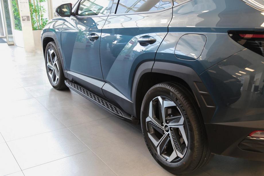Hyundai Tucson NX4 2021- гг. Боковые Подножки Shining Black (2 шт., Алюминий) Фото 7