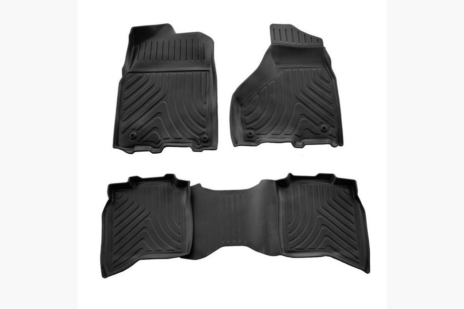 Dodge RAM (DS/DJ/D2) 2009–2024 гг. Коврики Резиновые Stingray 3D (Crew cab, 2009-2018, 4 шт) Image