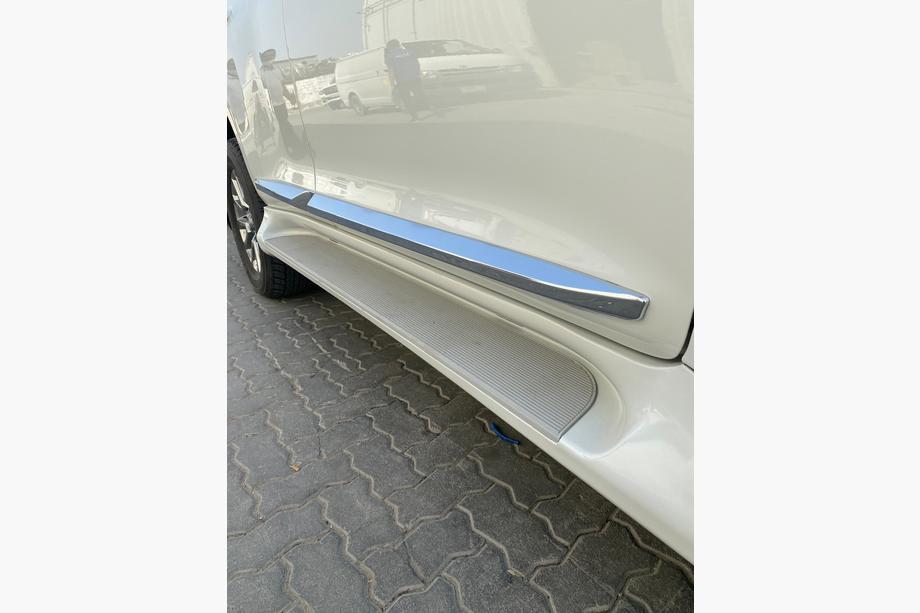 Lexus GX460 2009-2023 гг. Боковые пороги (2 шт., алюминий) Черный (черная подножка) Фото 13