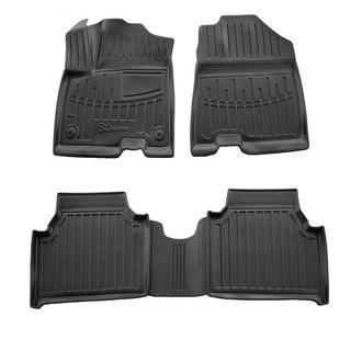 Резиновые Коврики Stingray 3D (2018-2022, Electro, 4 шт) Kia Niro 2016–2021 гг.