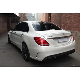 Задний диффузор с насадками на выхлоп (дизайн C63 2014-2018) фото 1