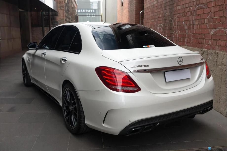 Mercedes C-class W205 2014-2021 гг. Задний диффузор с насадками на выхлоп (дизайн C63 2014-2018) Image