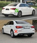 Mercedes A-class W177 2018- гг. Задний диффузор с насадками на выхлоп (Дизайн A35 SD) фото 4