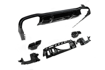 Mercedes E-class W213 2016-2023 гг. Задний диффузор с насадками E63-Design Black (для AMG/AMG-Line 2016-2020) фото 5