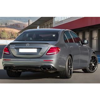 Задний диффузор с насадками E63-Design Black (для AMG/AMG-Line 2016-2020) фото 1