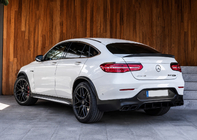 Mercedes GLC coupe C253 2016-2023 гг. Задний диффузор с насадками Black (Дизайн AMG63) фото 3