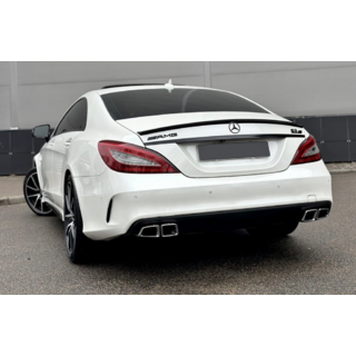 Задний диффузор с насадками Black (2015-2018, Дизайн CLS63)