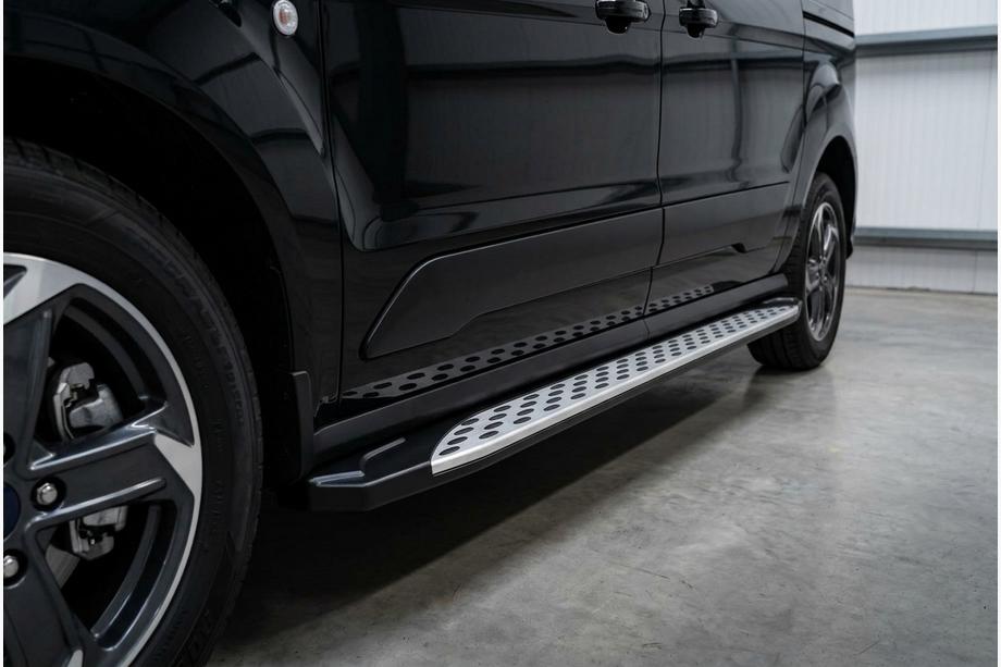 Ford Connect 2021- гг. Боковые Подножки Shining V1 (2 шт., Алюминий) Image