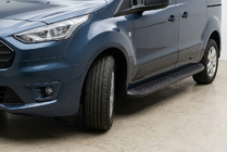 Ford Connect 2021- гг. Боковые Подножки Tayga Black (2 шт., Алюминий) фото 1